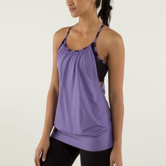 lululemon athletica Tops - LuluLemon No Limits Purple Tank Top